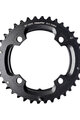 SRAM Kettenblatt - MTB 38T 104 S1 49 CHAINLINE AL5 2X10 NO PIN BLAST - Schwarz