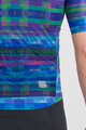 SPORTFUL Kurzarm Fahrradtrikot - GLITCH BOMBER - Blau