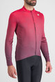 SPORTFUL Langarm Fahrradtrikot für den Winter - ROCKET THERMAL - Rot/Lila