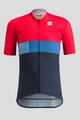 SPORTFUL Kurzarm Fahrradtrikot - SNAP KID - Cyclamen/Blau