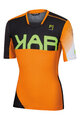 Kurzarm Fahrradtrikot - VERVE - Orange/Schwarz