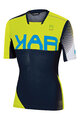 Kurzarm Fahrradtrikot - VERVE - Gelb/Blau