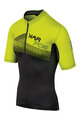 Kurzarm Fahrradtrikot - GREEN FIRE - Gelb/Schwarz