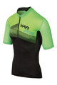 Kurzarm Fahrradtrikot - GREEN FIRE - Grün/Schwarz