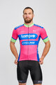 BONAVELO Kurzarm Fahrradtrikot - LAMPRE - Rosa/Blau