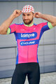 BONAVELO Kurzarm Fahrradtrikot - LAMPRE - Rosa/Blau