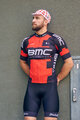 BONAVELO Kurzarm Fahrradtrikot - BMC - Rot/Schwarz