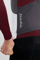 HOLOKOLO Langarm Fahrradtrikot für den Winter - SPECIAL - Weiß/bordeaux