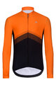 HOLOKOLO Langarm Fahrradtrikot für den Winter - ARROW II WINTER - Orange/Schwarz