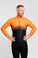 HOLOKOLO Langarm Fahrradtrikot für den Winter - ARROW II WINTER - Orange/Schwarz