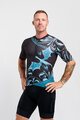 HOLOKOLO Kurzarm Fahrradtrikot - DRAGON - Blau/Schwarz