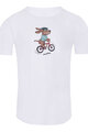 NU. BY HOLOKOLO Kurzarm Fahrrad-Shirt - PEDAL POWER - Weiß