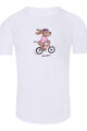 NU. BY HOLOKOLO Kurzarm Fahrrad-Shirt - PEDAL POWER - Weiß