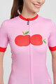 RIVANELLE BY HOLOKOLO Kurzarm Fahrradtrikot - FRUIT LADY - Rosa/Rot