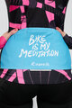 RIVANELLE BY HOLOKOLO Langarm Fahrradtrikot für den Winter - MEDITATION WINTER - Schwarz/Rosa