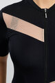 RIVANELLE BY HOLOKOLO Kurzarm Fahrradtrikot - GLAMOR - Schwarz/Beige