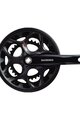 SHIMANO Kurbeln und Kettenblätter - TOURNEY A070 170mm 50/34 - Schwarz