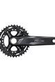 SHIMANO Kurbeln und Kettenblätter - DEORE M4100 175mm 36/26 - Schwarz