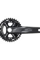 SHIMANO Kurbeln und Kettenblätter - DEORE M5100 175mm 36/26 - Schwarz