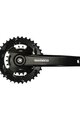 SHIMANO Kurbeln und Kettenblätter - ALTUS MT101 75mm 36/22 - Schwarz