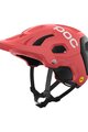 POC Fahrradhelm - TECTAL RACE MIPS - Rot/Schwarz