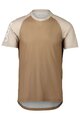 POC Kurzarm Fahrradtrikot - MTB PURE TEE - Braun/Beige