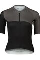 POC Kurzarm Fahrradtrikot - ESSENTIAL ROAD  - Schwarz/Grau