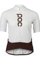 POC Kurzarm Fahrradtrikot - ESSENTIAL ROAD LOGO - Weiß/Schwarz