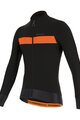 SANTINI Langarm Fahrradtrikot für den Winter - ADAPT WOOL - Orange/Schwarz