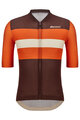 SANTINI Kurzarm Fahrradtrikot - BENGAL - Braun/Orange/Beige