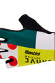 SANTINI Fingerlose Fahrradhandschuhe - TDF COMBO - Weiß/Rot/Gelb/Grün