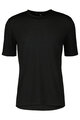 SCOTT Kurzarm Fahrrad-Shirt - COMMUTER MERINO - Schwarz