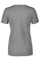 SCOTT Kurzarm Fahrrad-Shirt - TEE COMMUTER MERINO W - Grau