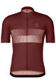 SCOTT Kurzarm Fahrradtrikot - TEAM 10 - bordeaux