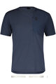 SCOTT Kurzarm Fahrrad-Shirt - TEE DRI POCKET SS - Blau