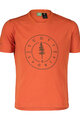 SCOTT Kurzarm Fahrrad-Shirt - TRAIL FLOW 10 DRI SS JR - Orange