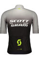 SCOTT Kurzarm Fahrradtrikot - SRAM PRO - Schwarz/Weiß