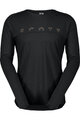 SCOTT Langarm Fahrrad-Shirt - DEFINED MERINO LS - Schwarz