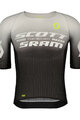 SCOTT Kurzarm Fahrradtrikot - SRAM RACE - Schwarz/Weiß