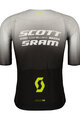 SCOTT Kurzarm Fahrradtrikot - SRAM RACE - Schwarz/Weiß