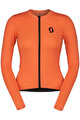 SCOTT Langarm Fahrradtrikot für den Winter - TRAINING - Orange