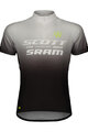 SCOTT Kurzarm Fahrradtrikot - SCOTT-SRAM PRO - Schwarz/Weiß