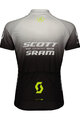 SCOTT Kurzarm Fahrradtrikot - SCOTT-SRAM PRO - Schwarz/Weiß