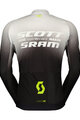 SCOTT Langarm Fahrradtrikot für den Sommer - SCOTT-SRAM PRO - Schwarz/Weiß