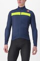 CASTELLI Langarm Fahrradtrikot für den Winter - PURO 3 - Blau