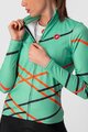 CASTELLI Langarm Fahrradtrikot für den Winter - DIAGONAL - Grün