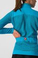 CASTELLI Langarm Fahrradtrikot für den Winter - SFIDA 2 W - Hellblau/Blau