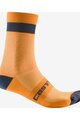 CASTELLI Klassische Fahrradsocken - ALPHA 18 - Orange