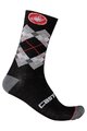 CASTELLI Klassische Fahrradsocken - ROMBO 18 - Schwarz