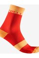 CASTELLI Klassische Fahrradsocken - VELOCISSIMA 12 - Rot